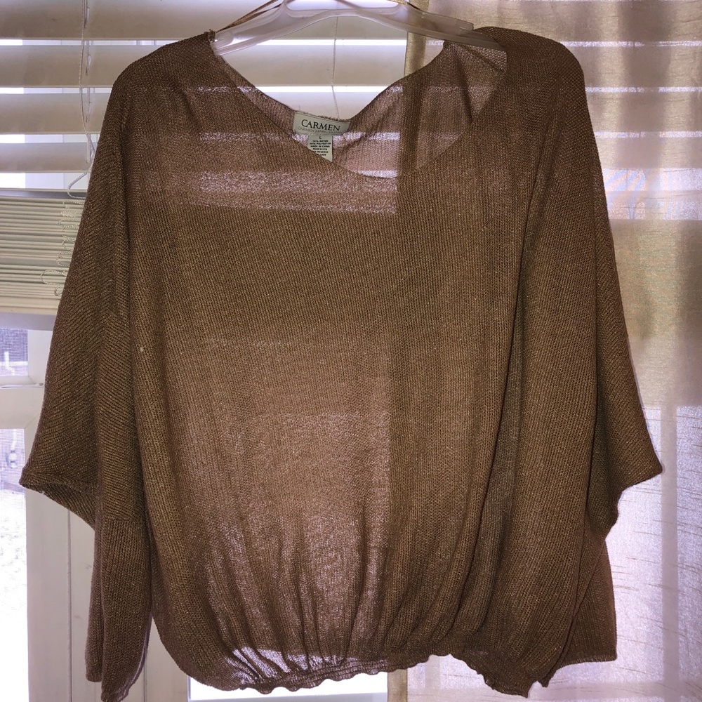 see through carmen marc valvo top!